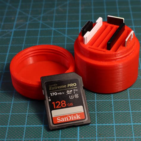 Revamp Your Storage Game with a 3D Printed SD Card Holder!